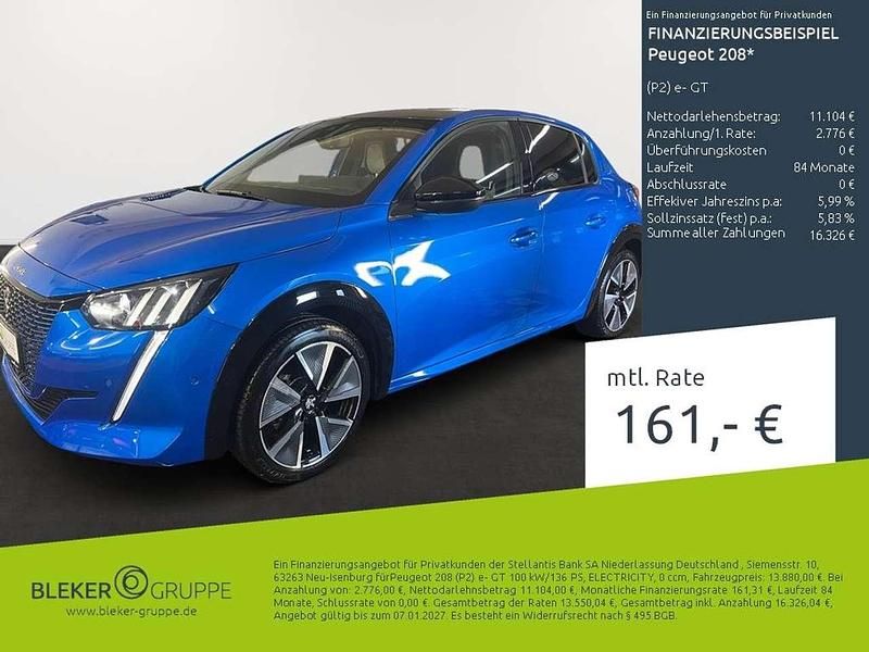 Blau/typ aussenverkleidung met Gebraucht 2020 Peugeot 208 GT Kleinwagen | 13.880 € (Fairer Preis) - Bild 1/3