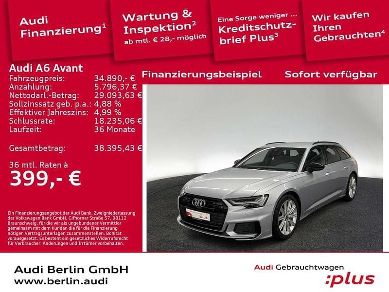 Florettsilber metallic Gebraucht 2020 Audi A6 Sport Kombi | 34.890 € (Guter Preis) - Bild 1/3