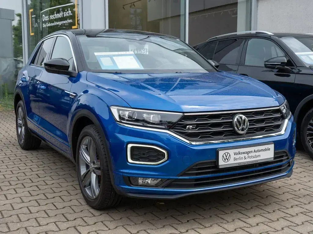Gebraucht VW T-Roc Sport 150 PS (110 kW) 2020 Ravennablau metallic/schwarz SUV