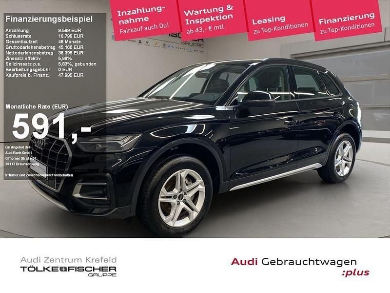 Mythosschwarz (metallic) Gebraucht 2023 Audi Q5 Ambiente SUV | 43.739 € (Guter Preis) - Bild 1/4