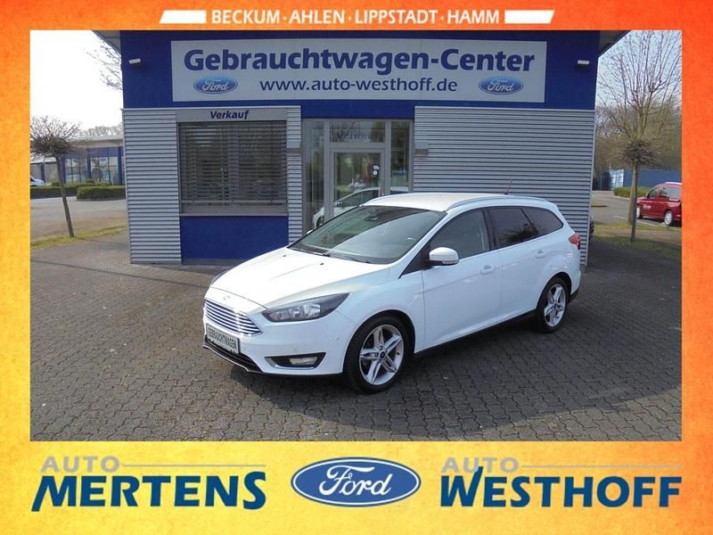Gebraucht Ford Focus Titanium 125 PS (91 kW) 2018 Weiß Kombi