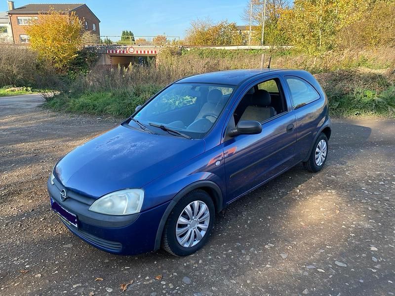 Blau Gebraucht 2003 Opel Corsa Kleinwagen | 400 € (Superpreis) - Bild 1/4