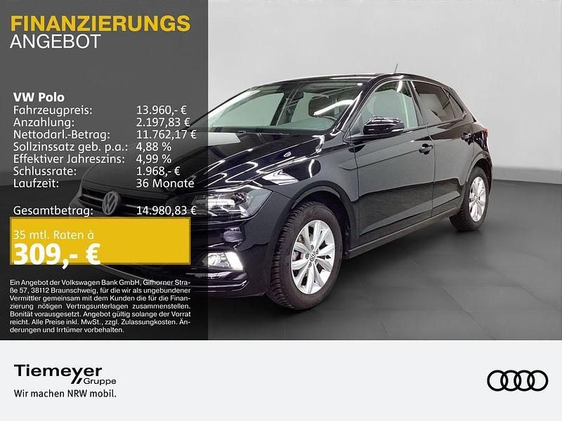 Schwarz Gebraucht 2018 VW Polo Highline Limousine | 13.960 € (Fairer Preis) - Bild 1/4