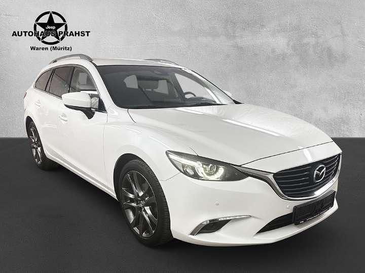 Weiß Gebraucht 2017 Mazda 6 Sports-Line Kombi | 15.800 € (Fairer Preis) - Bild 1/3