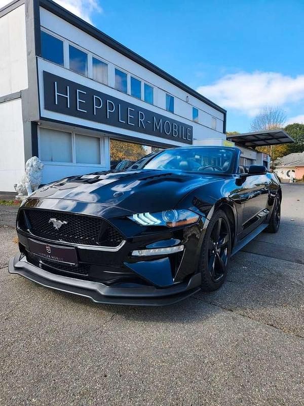 Schwarz uni Gebraucht 2021 Ford Mustang Cabrio | 36.000 € (Fairer Preis) - Bild 1/4