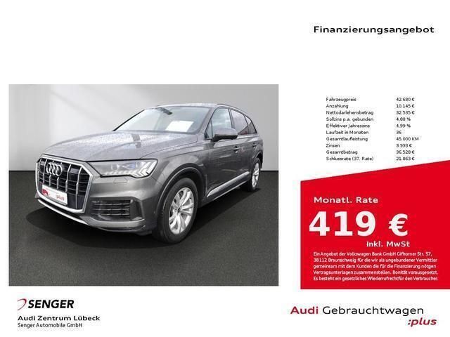 Samuraigrau metallic Gebraucht 2020 Audi Q7 Ambiente SUV | 42.680 € (Guter Preis) - Bild 1/4