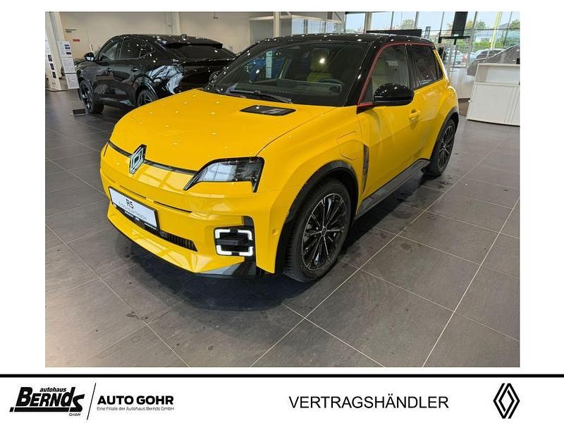 Neu Renault 5 E-Tech Iconic 89 kW (122 PS) 2025 Pop yellow! metallic, dach blackpearlschwarz Kleinwagen