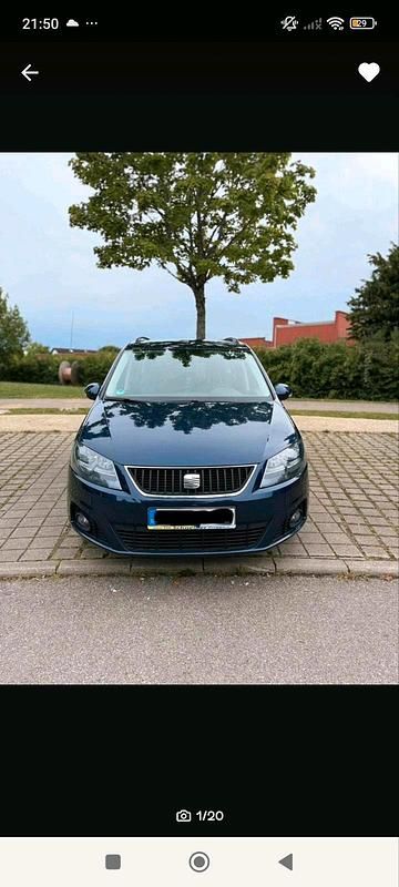 Blau Gebraucht 2013 Seat Alhambra Van / Kleinbus | 8.750 € (Superpreis) - Bild 1/4