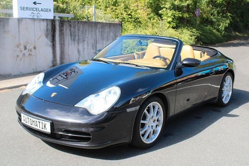 Schwarz Gebraucht 2002 Porsche 911 Carrera 4 Cabriolet Cabrio | 39.800 € (Guter Preis) - Bild 1/4