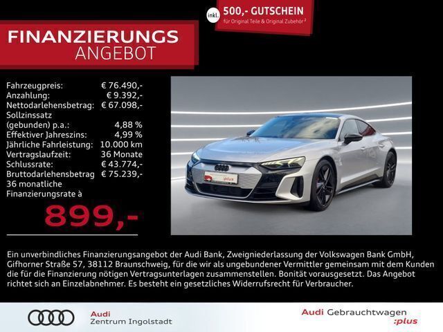 Gebraucht 2022 Audi e-tron GT quattro Ambiente Limousine | 76.490 € (Fairer Preis) - Bild 1/2