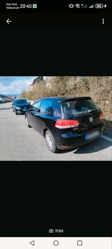 Gebraucht VW Golf VI 80 PS (58 kW) 2010 Schwarz Kleinwagen