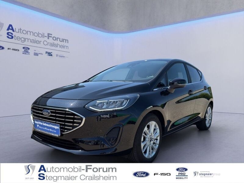 Obsidianschwarz metallic Gebraucht 2023 Ford Fiesta Titanium Kleinwagen | 17.740 € (Fairer Preis) - Bild 1/4