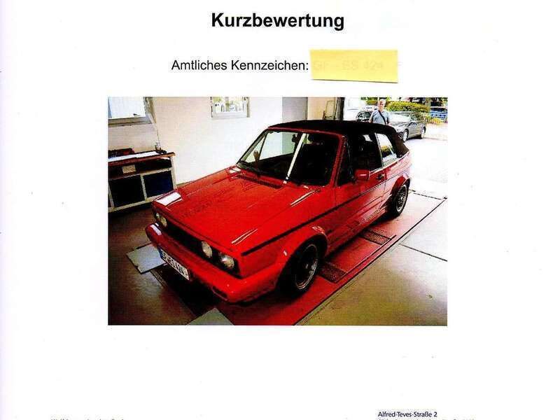 Rot Gebraucht 1991 VW Golf Cabriolet Sportline Cabrio | 8.900 € - Bild 1/4