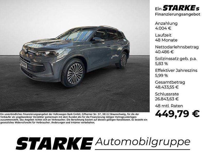 Schwarz (deep black perleffekt) Gebraucht 2024 VW Tiguan Goal SUV | 44.490 € (Superpreis) - Bild 1/4
