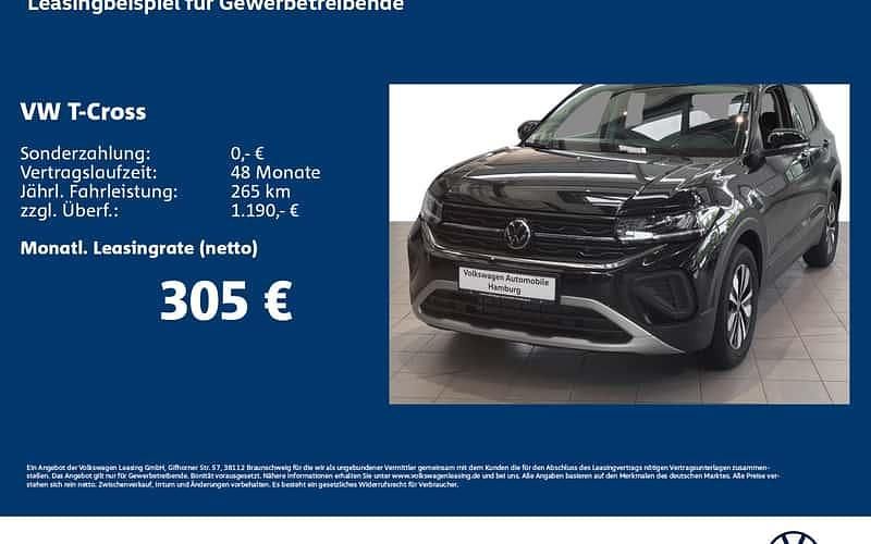 Schwarz Neu 2025 VW T-Cross Life SUV | 31.140 € (Etwas zu teuer) - Bild 1/4