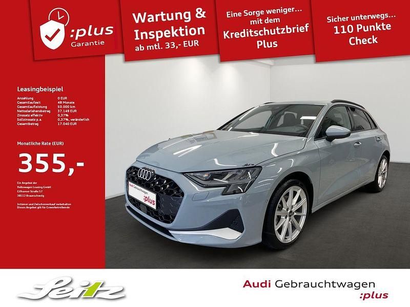 Pfeilgrau perleffekt Gebraucht 2025 Audi A3 Sportback Advanced Plus Limousine | 37.149 € (Fairer Preis) - Bild 1/3