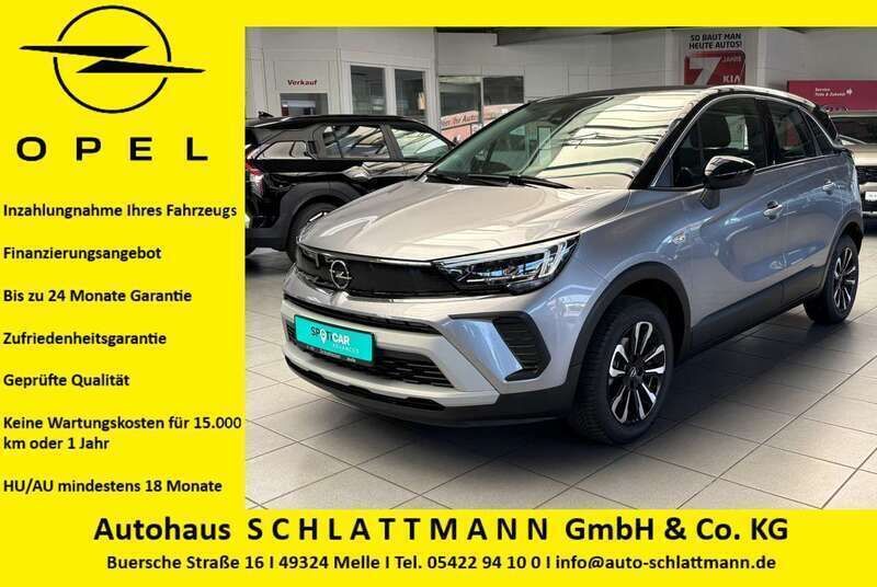 Kontrast grau/quarz silber Gebraucht 2022 Opel Crossland X Elegance SUV | 17.490 € (Fairer Preis) - Bild 1/4