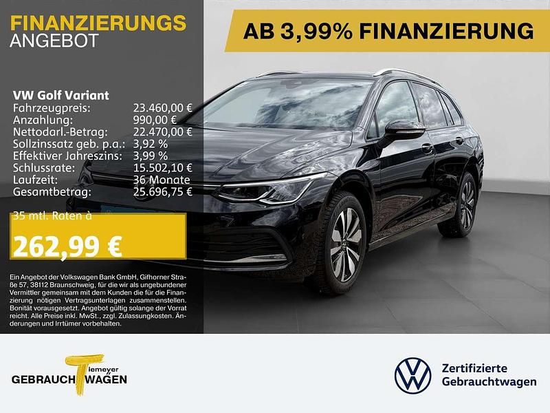 Schwarz Gebraucht 2023 VW Golf VIII Move Kombi | 23.460 € (Guter Preis) - Bild 1/4