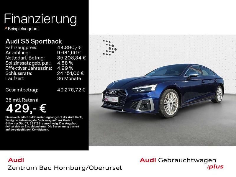 Gebraucht Audi S5 Ambiente 341 PS (250 kW) 2022 Navarrablau metallic Coupé