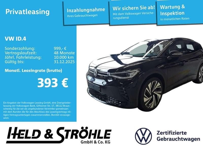 Grenadillschwarz metallic Gebraucht 2025 VW ID.4 GTX SUV | 42.970 € (Guter Preis) - Bild 1/3