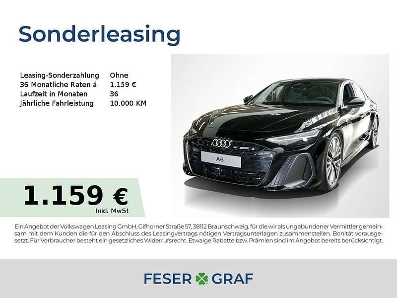 Mythosschwarz metallic Neu 2025 Audi A6 Sport Limousine | 89.388 € (Fairer Preis) - Bild 1/3