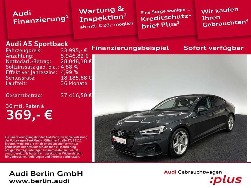 Manhattangrau metallic Gebraucht 2022 Audi A5 Advanced Plus Coupé | 33.995 € (Fairer Preis) - Bild 1/3