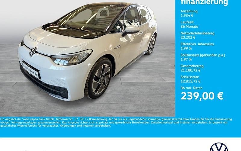 Gebraucht VW ID.3 Pro Performance 150 kW (204 PS) 2022 Gletscherweiß metallic Kleinwagen