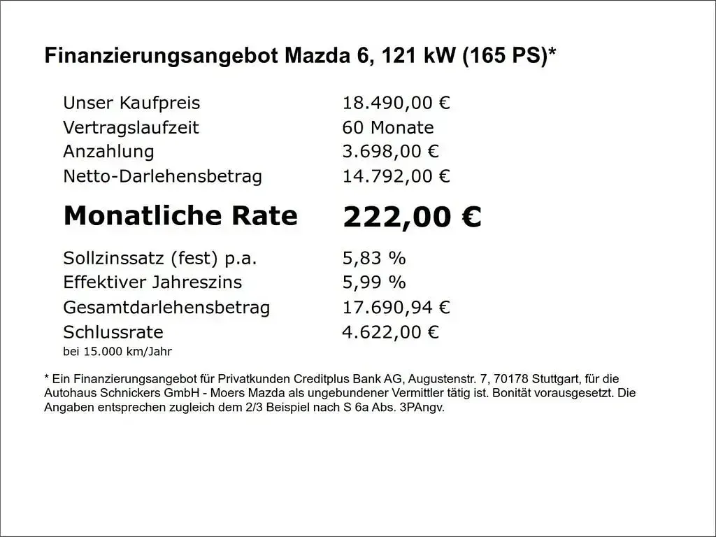 Gebraucht Mazda 6 Sky 165 PS (121 kW) 2016 Blau Kombi
