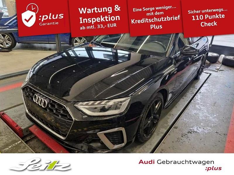 Mythosschwarz metallic Gebraucht 2022 Audi A4 S-Line Kombi | 35.999 € (Teuer) - Bild 1/3