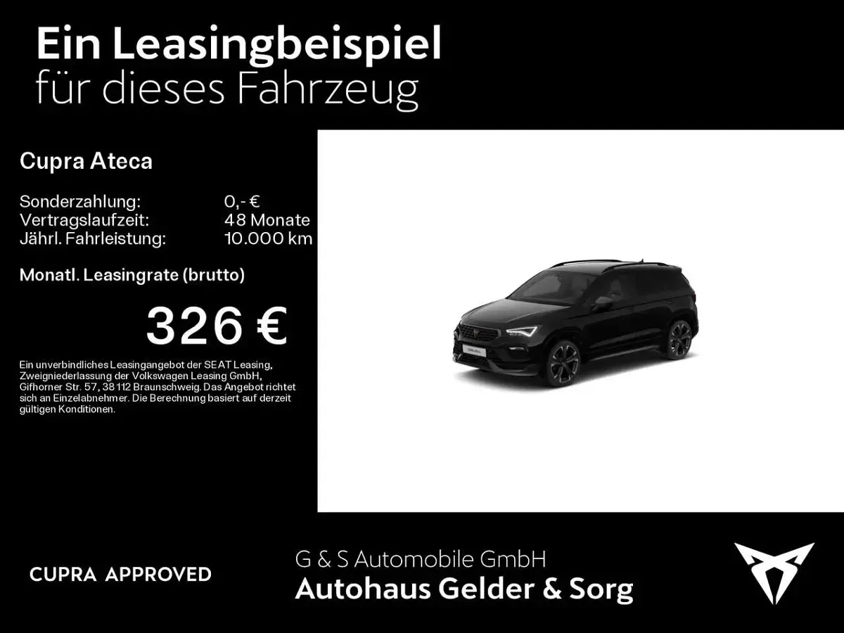 Second-hand Cupra Ateca 190 CP (139 kW) 2025 Negru SUV