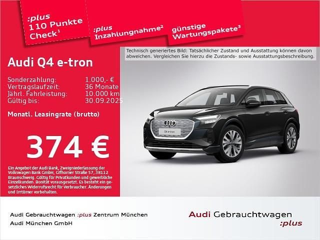 Schwarz Gebraucht 2024 Audi Q4 e-tron Ambiente SUV | 43.429 € (Superpreis) - Bild 1/2