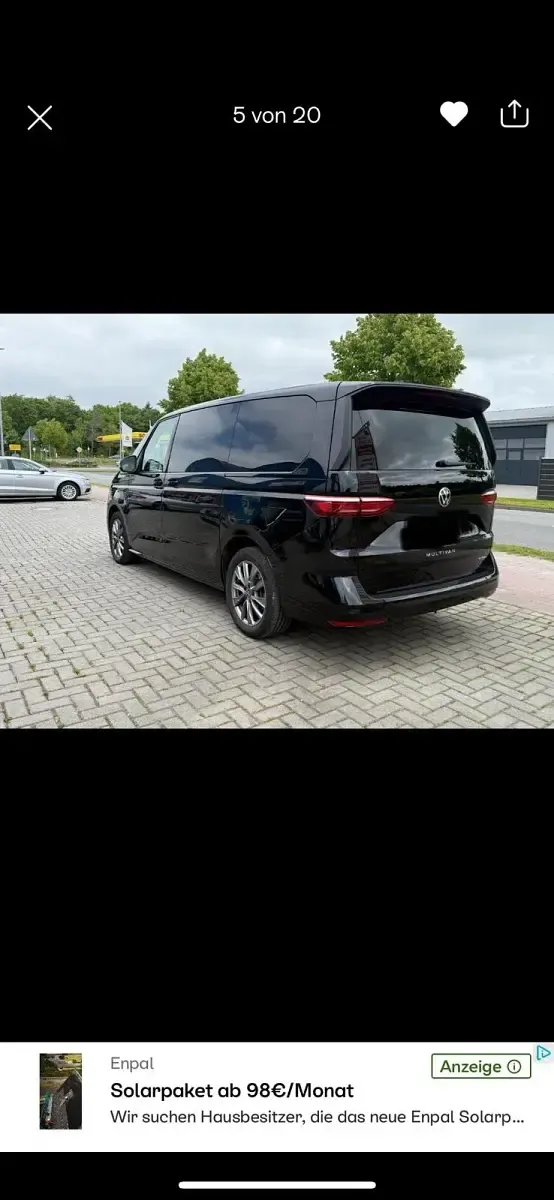 Gebraucht VW Multivan Energetic 218 PS (160 kW) 2022 Schwarz Van / Kleinbus