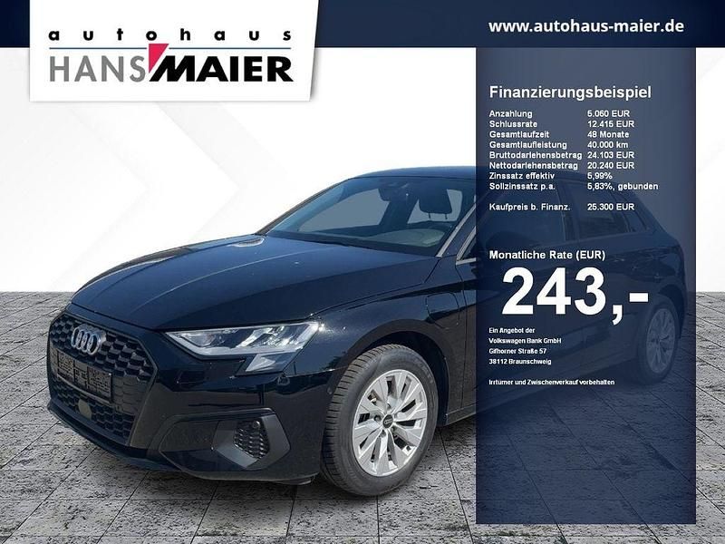 Brillantschwarz Gebraucht 2022 Audi A3 Sportback e-tron Limousine | 25.300 € (Fairer Preis) - Bild 1/4