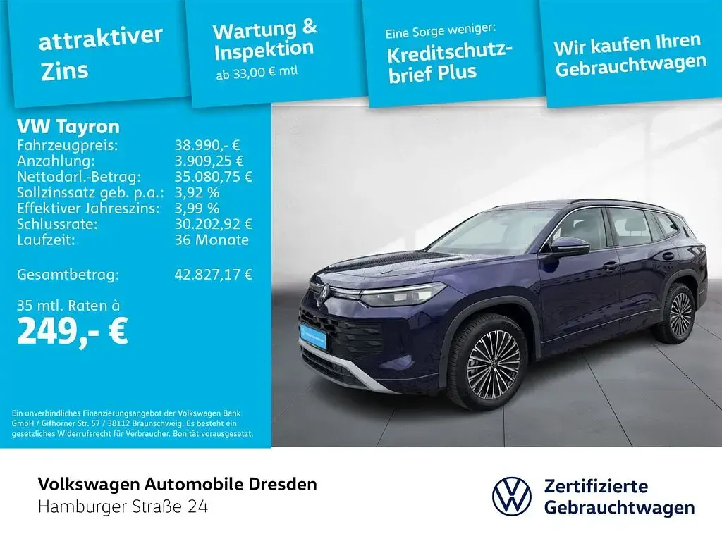 Gebraucht VW Tayron Life 150 PS (110 kW) 2025 Violett SUV