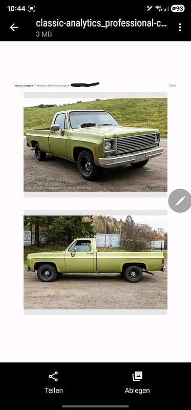 Gebraucht Chevrolet C10 175 PS (128 kW) 1973 Grün