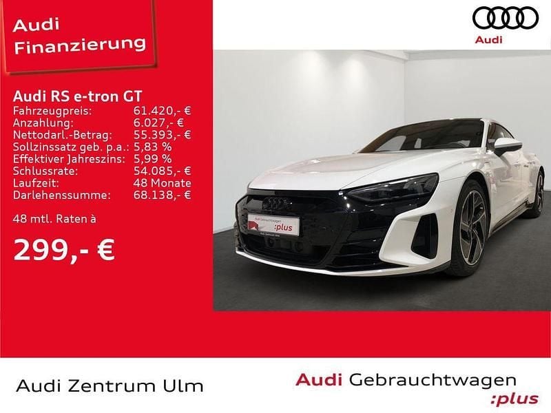 Ibisweiß Gebraucht 2022 Audi RS e-tron GT Ambiente Limousine | 61.420 € (Superpreis) - Bild 1/4