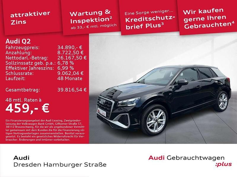 Schwarz Gebraucht 2025 Audi Q2 S-Line SUV | 34.890 € (Guter Preis) - Bild 1/3