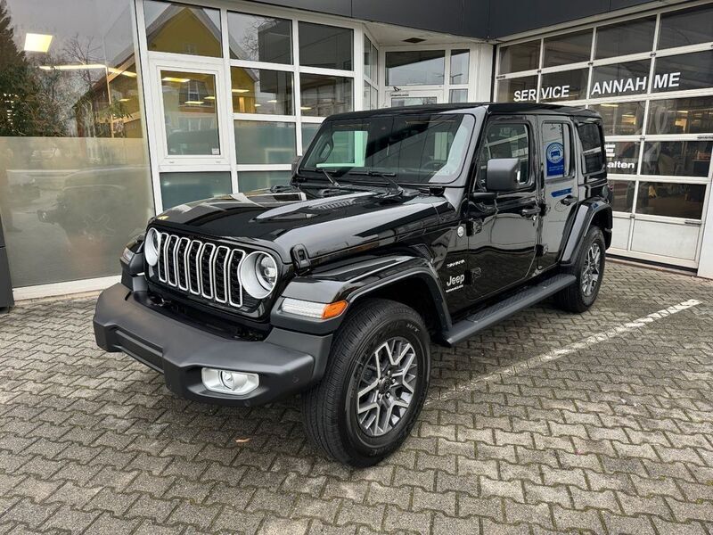 Schwarz Neu 2025 Jeep Wrangler Sahara SUV | 66.550 € (Fairer Preis) - Bild 1/4
