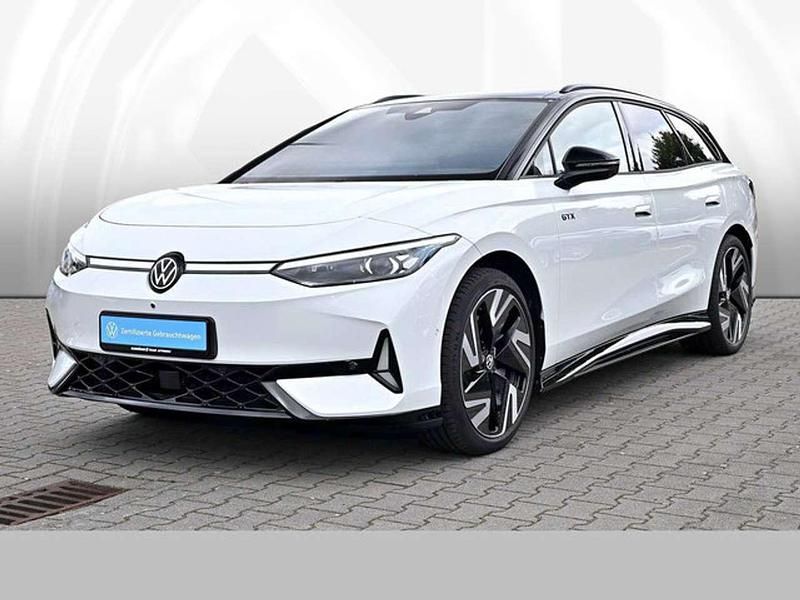 Gletscherweiß metallic Gebraucht 2025 VW ID.7 GTX Limousine | 57.980 € - Bild 1/4