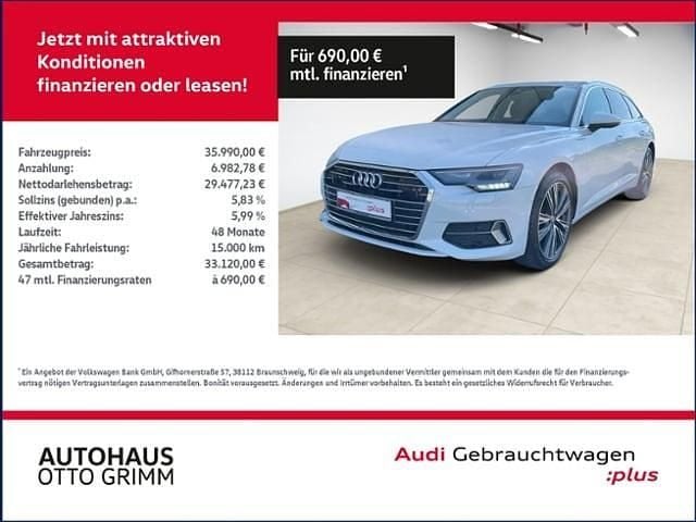 Weiß (gletscherweiß metallic) Gebraucht 2020 Audi A6 Sport Kombi | 35.990 € (Superpreis) - Bild 1/4