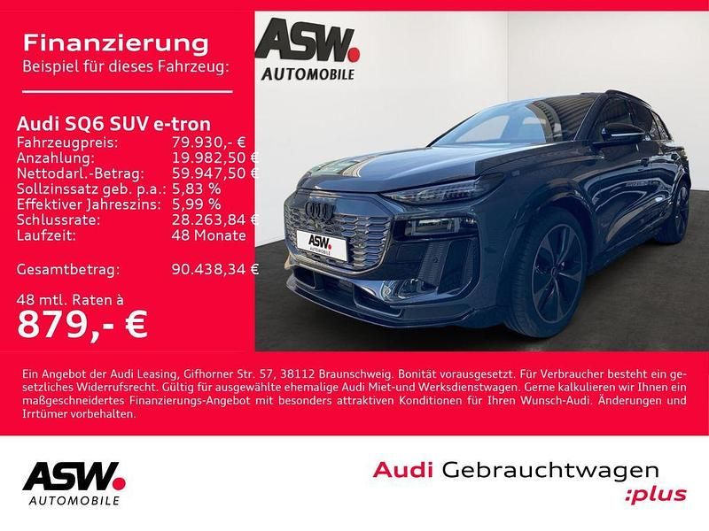 Magnetgrau Gebraucht 2024 Audi SQ6 e-tron Ambiente SUV | 79.930 € (Fairer Preis) - Bild 1/4