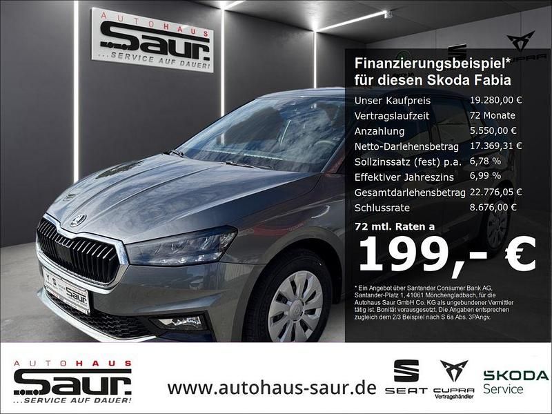 Grau Gebraucht 2024 Skoda Fabia Selection Kleinwagen | 19.280 € (Guter Preis) - Bild 1/4