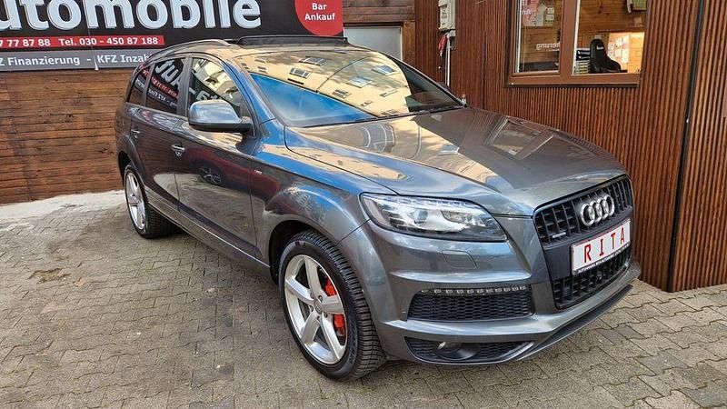 Grau Gebraucht 2014 Audi Q7 S-Line SUV | 16.980 € (Fairer Preis) - Bild 1/4