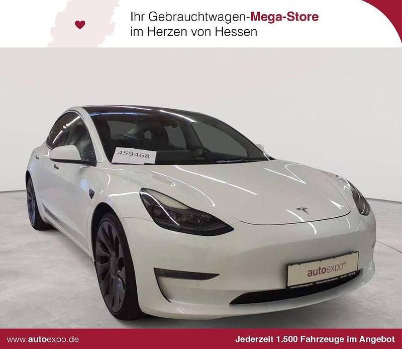 Weiß Gebraucht 2022 Tesla Model 3 Long Range AWD Limousine | 29.989 € (Fairer Preis) - Bild 1/4