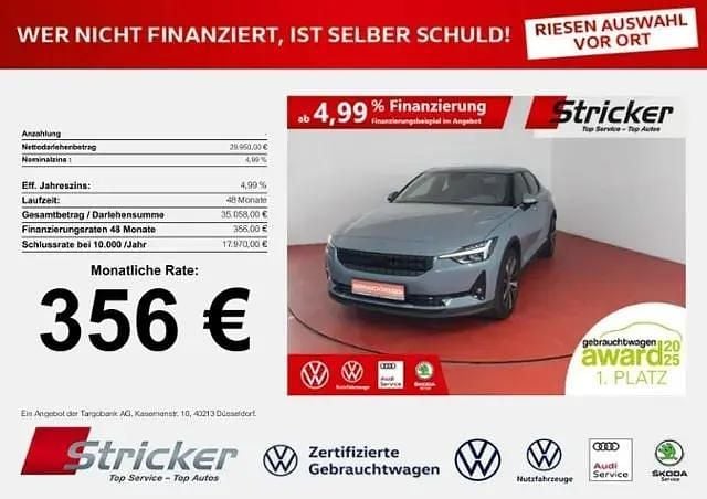 Grau (grey) Gebraucht 2022 Polestar 2 Pilot Limousine | 29.950 € (Guter Preis) - Bild 1/4