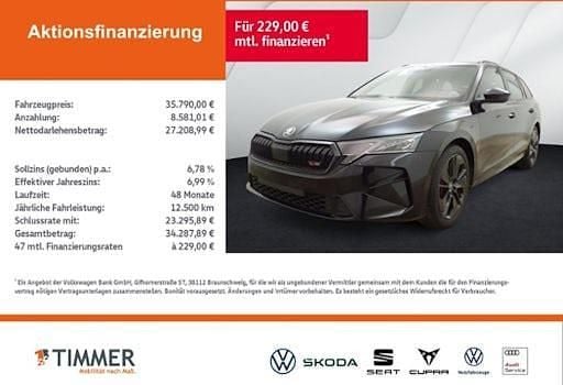 Gebraucht Skoda Octavia RS 265 PS (194 kW) 2025 Schwarz Kombi