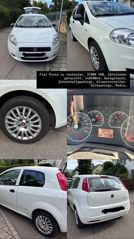 Gebraucht Fiat Punto Pop 69 PS (50 kW) 2013 Weiß Kleinwagen