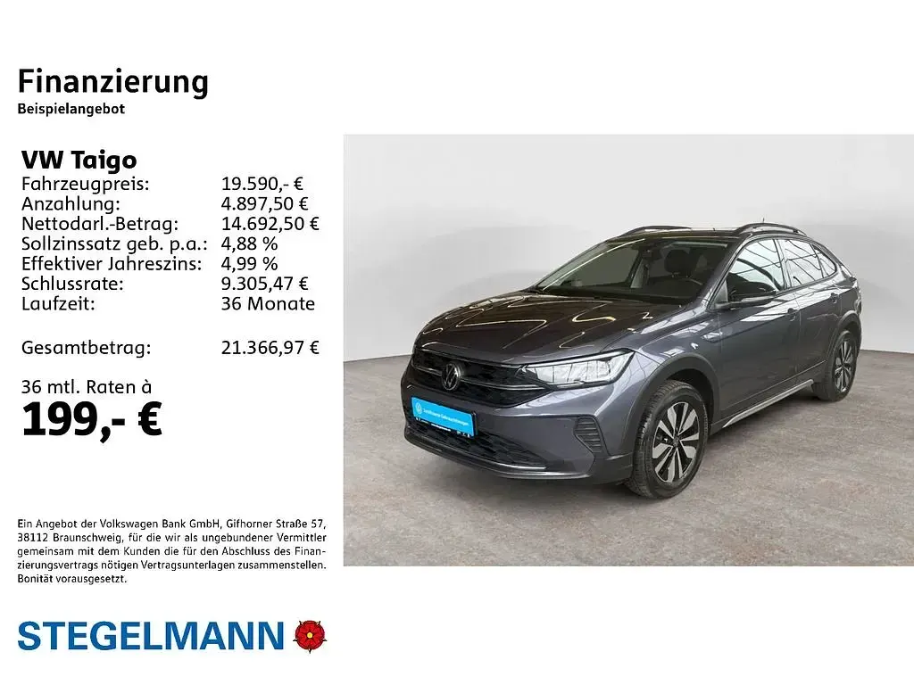 Gebraucht VW Taigo Goal 116 PS (85 kW) 2025 Grau SUV