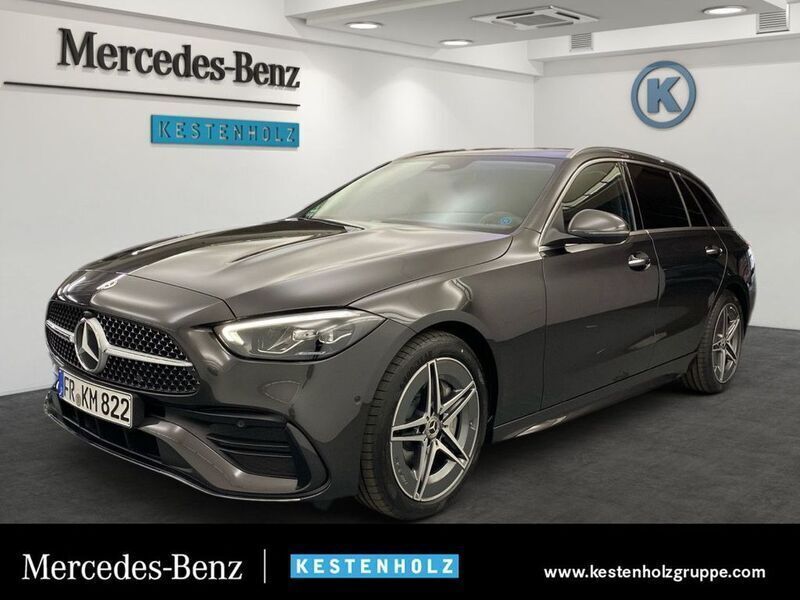 Grau Gebraucht 2023 Mercedes C220 AMG Kombi | 45.550 € (Teuer) - Bild 1/4