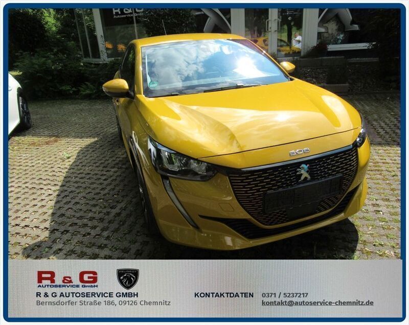Pharo gelb Gebraucht 2021 Peugeot e-208 Allure Kleinwagen | 16.490 € (Fairer Preis) - Bild 1/4